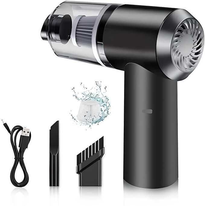 Portable Wireless Vacuum Suction Cleaner & Air Duster – Compact Handheld Dust Cleaner for Car, Keyboard & Home
