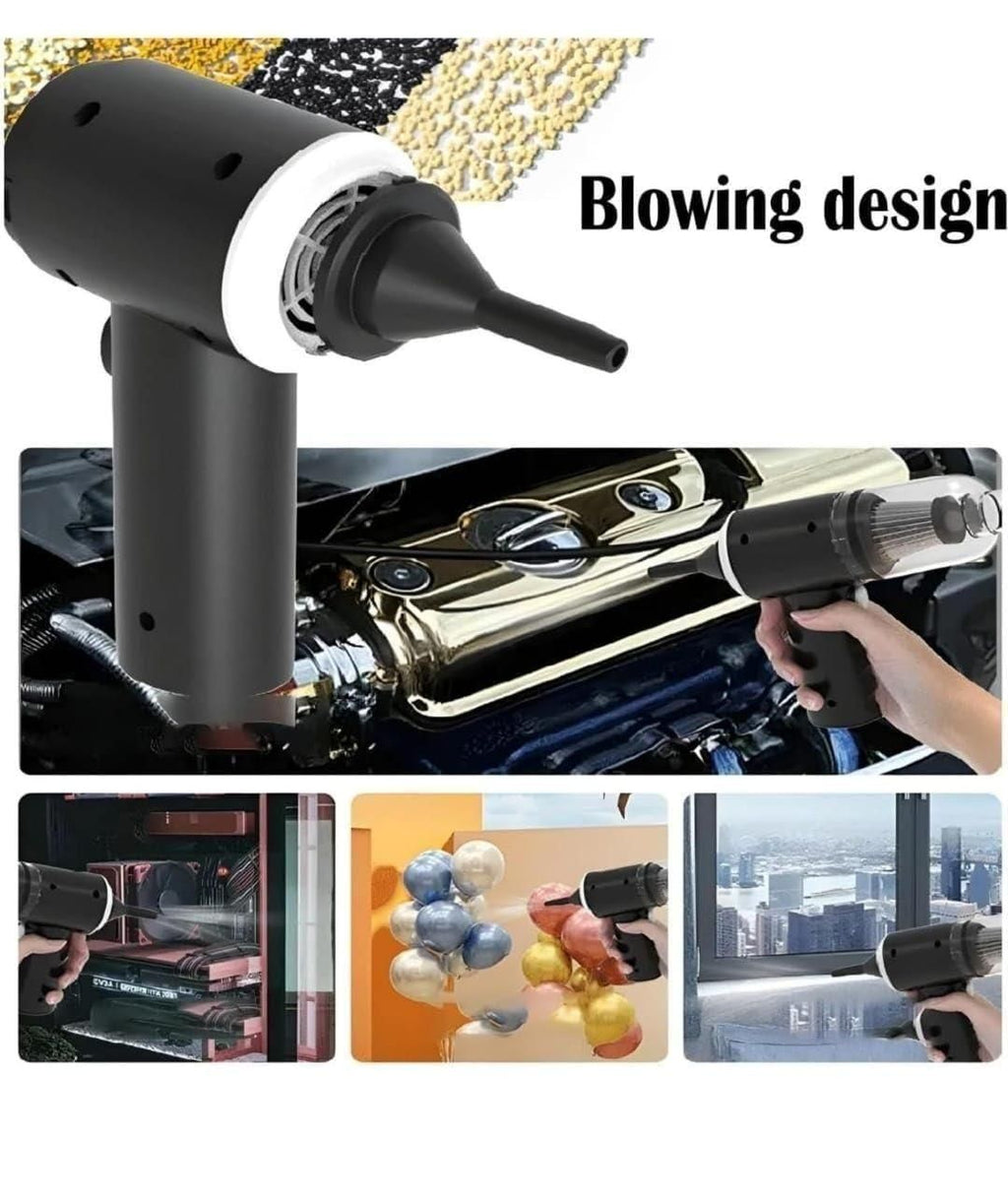Portable Wireless Vacuum Suction Cleaner & Air Duster – Compact Handheld Dust Cleaner for Car, Keyboard & Home